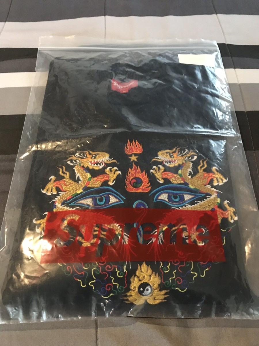 Supreme Truth Long Sleeve L/S Embroidered Dragon Shirt Size Supreme Truth Long Sleeve L/S Embroidered Dragon Shirt Size