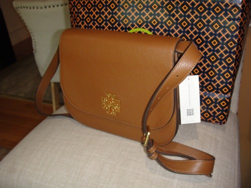 NEW Tory Burch BRITTEN SADDLE MEDIUM SHOULDER Bag.RET $475.00.100% AUTHENTIC - Picture 12 of 12