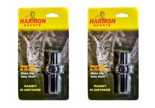 2 Harmon Scent Predator Coyote Bobcat Mid Range Cottontail Rabbit Distress Calls