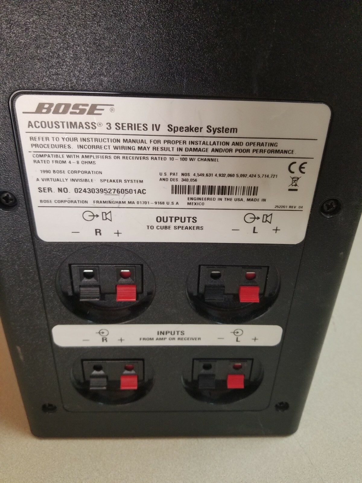 bose acoustimass 3 series iv price