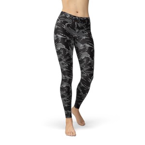 black camo yoga pants