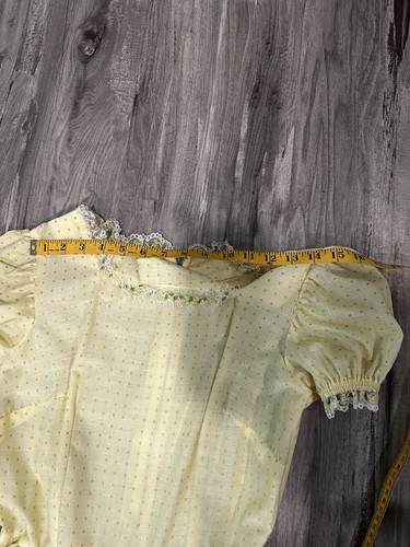 Vintage Yellow Malco Modes Dress Size 8 - Picture 9 of 11