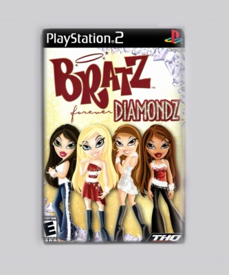 BRATZ - FOREVER DIAMONDZ / PS2 - 2''x3'' FRIDGE MAGNET (playstation 2 retro