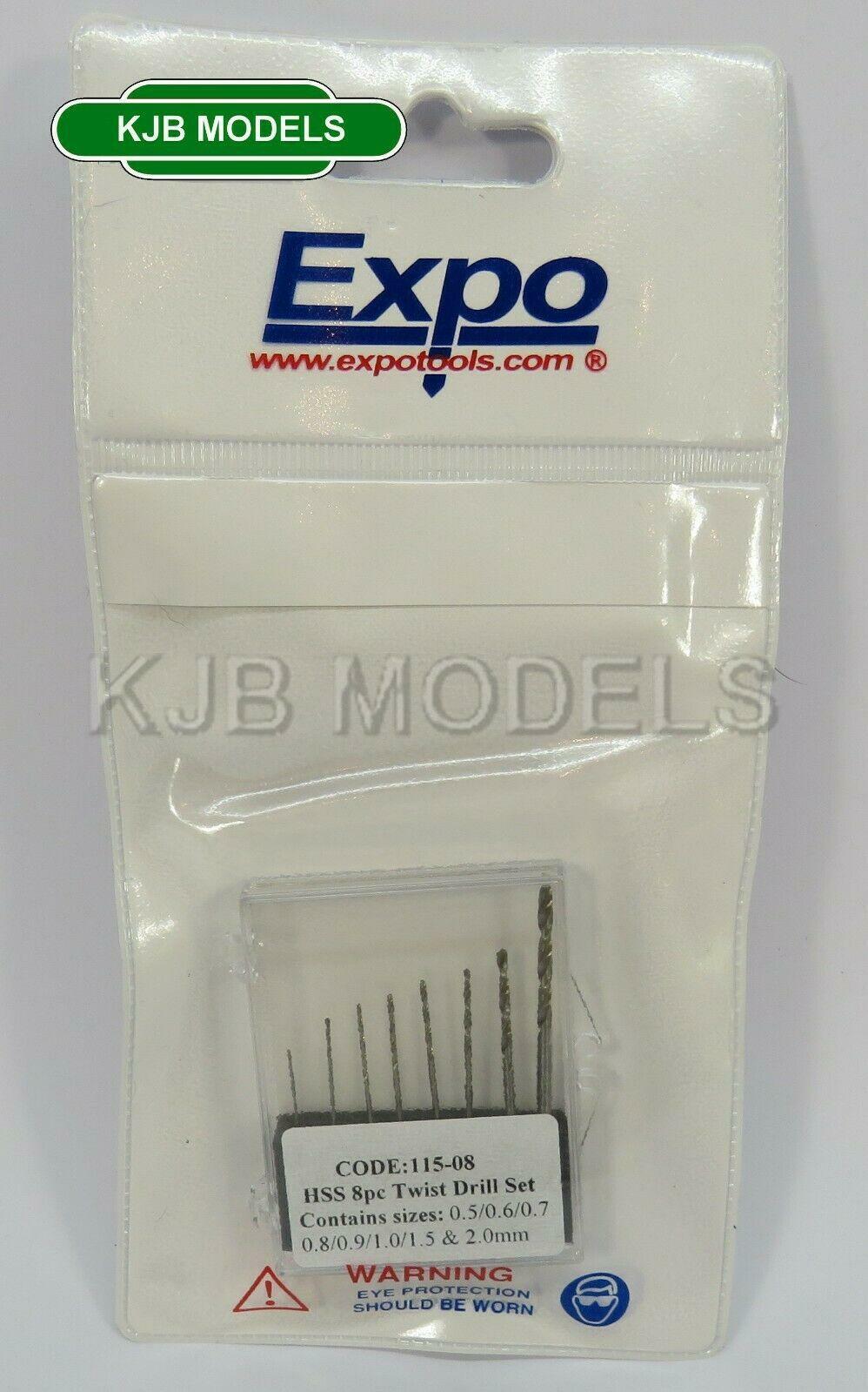 BNIB EXPO 11508 8pc HSS Drill Bit Set - Modelling Tool