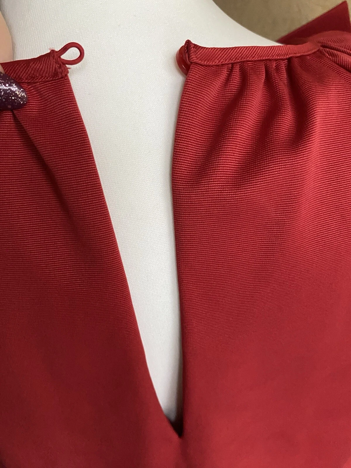 ABITO ROSSO KATE SPADE DOROTHY TAGLIA XS