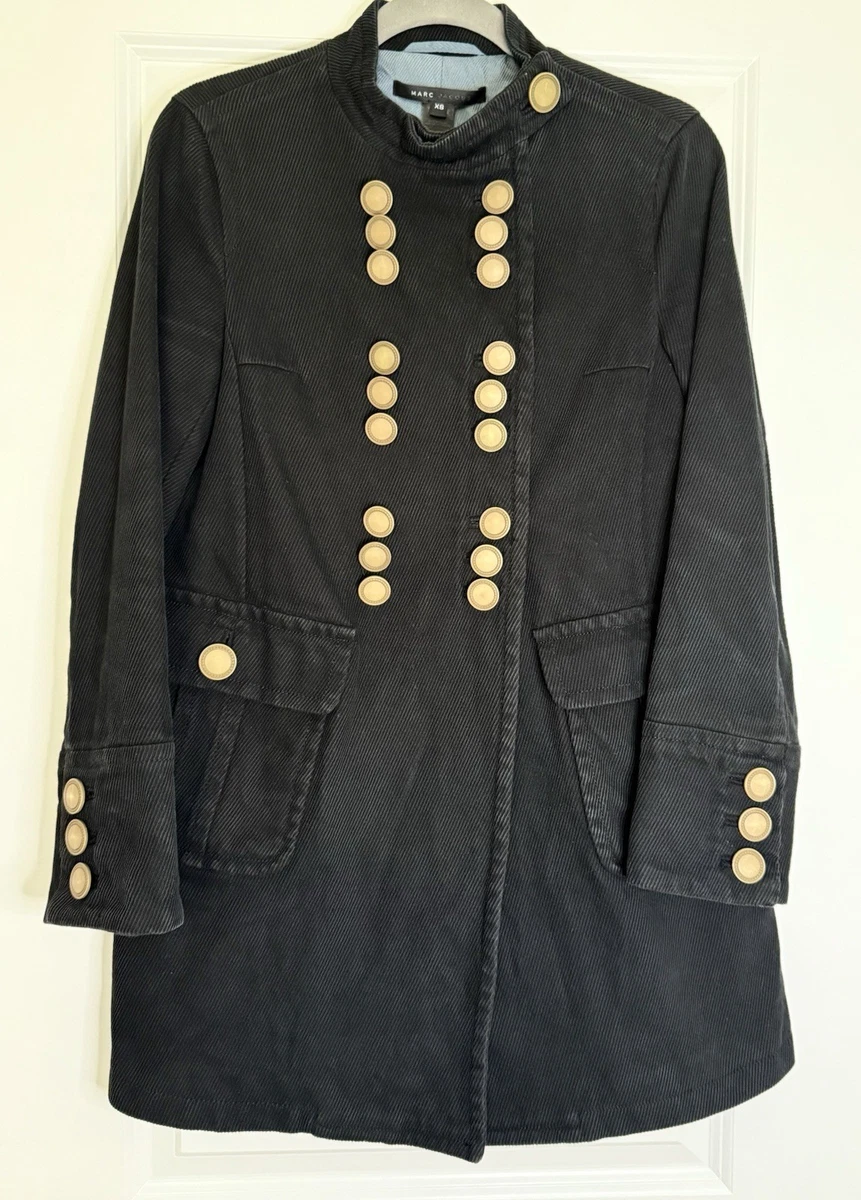 ジャケット・アウター MARC JACOBS double corduroy jacket Marc Jacobs Women's Corduroy Jacket Sz 2 Navy Peter Pan Preppy