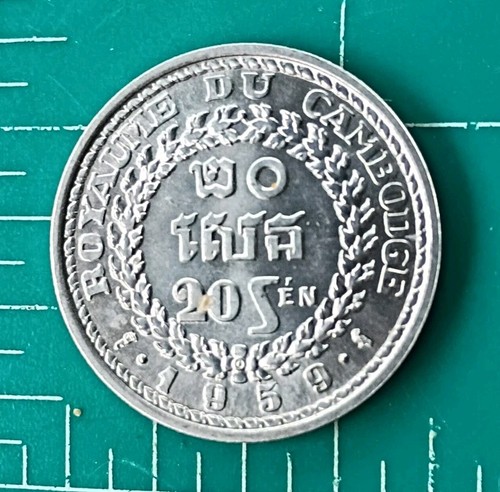 Cambodia 20 Sen 1959