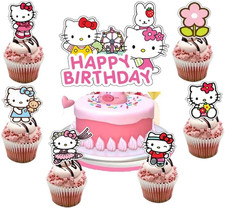 25PCS Cake Toppers Cupcake Toppers Cake Decorations Birthday Party Supplies Deco
