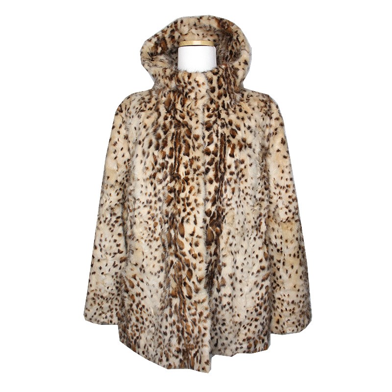 Mezzo cappotto collo pelliccia visone modello ghepardo altra marca 44 125515871