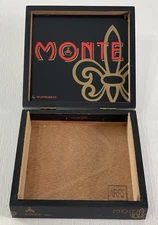 Empty Cigar Box - Cedar Wood Lined Monte By Montecristo DIY collectible display