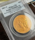GOLD Double Eagle $20 PCGS certified 1861-S coin Brother Jonathan Shipwreck AU50