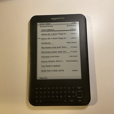 Amazon Kindle Keyboard 3rd Generation | Model D00901 | Wi-Fi Good Battery Tested
