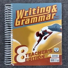 BJU Writing and Grammar 8 3rd Edition Teacher Edition Homeschool Book CD