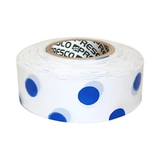 [NO ADHESIVE] Presco Polka Dot Patterned Roll Flagging Tape: 1-3/16 in. x 300 ft