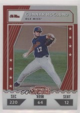 2021 Panini Elite Extra Edition College Tickets Optic Holo Gunnar Hoglund 0lt3