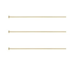 20pcs Real 1/20 14K Gold Filled 38.1mm/1.5 Inch Flat Head Pins Headpin Non Ta...