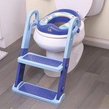 Ginsey Bluey Step Sit Potty Trainer w/Adjustable Ladder Removable Seat Folds