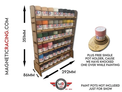 Tamiya Paint Rack (Holds 48 Pots) – Also holds Vallejo Too (44 Pots)