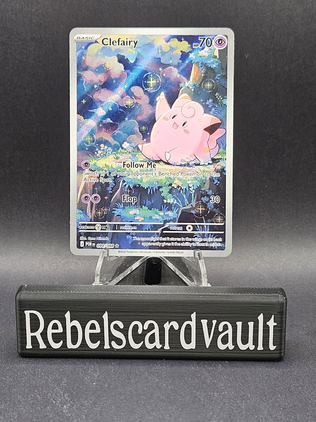 Clefairy 094/088 (IR) Pokemon Perfect Order Full Art Illustration Rare Pokémon