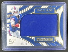 2024 Panini Immaculate James Cook Standard Jersey #/49 Bills