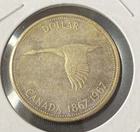 1967 Canada $1 Dollar 0.8000 Silver ASW 0.6 Oz Coin Free Shipping