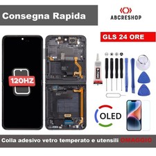 DISPLAY TOUCH OLED 120HZ PER SAMSUNG GALAXY Z FLIP 4 5G SM-F721B NERO SCHERMO