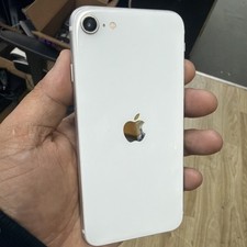 OEM Genuine Apple iPhone SE 2nd Gen back housing white  A  With Small Parts