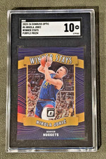 2023-24 Panini Donruss Optic Nikola Jokic Purple Prizm Winner Stays SGC 10 #6