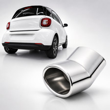 Auspuffblende f&uuml;r Smart Fortwo Forfour 453 ab 2014 Endrohr Sportauspuff Blende
