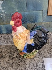 ROOSTER COOKIE JAR ALCO Industries Inc Ceramic Farmhouse Kitchen Decor