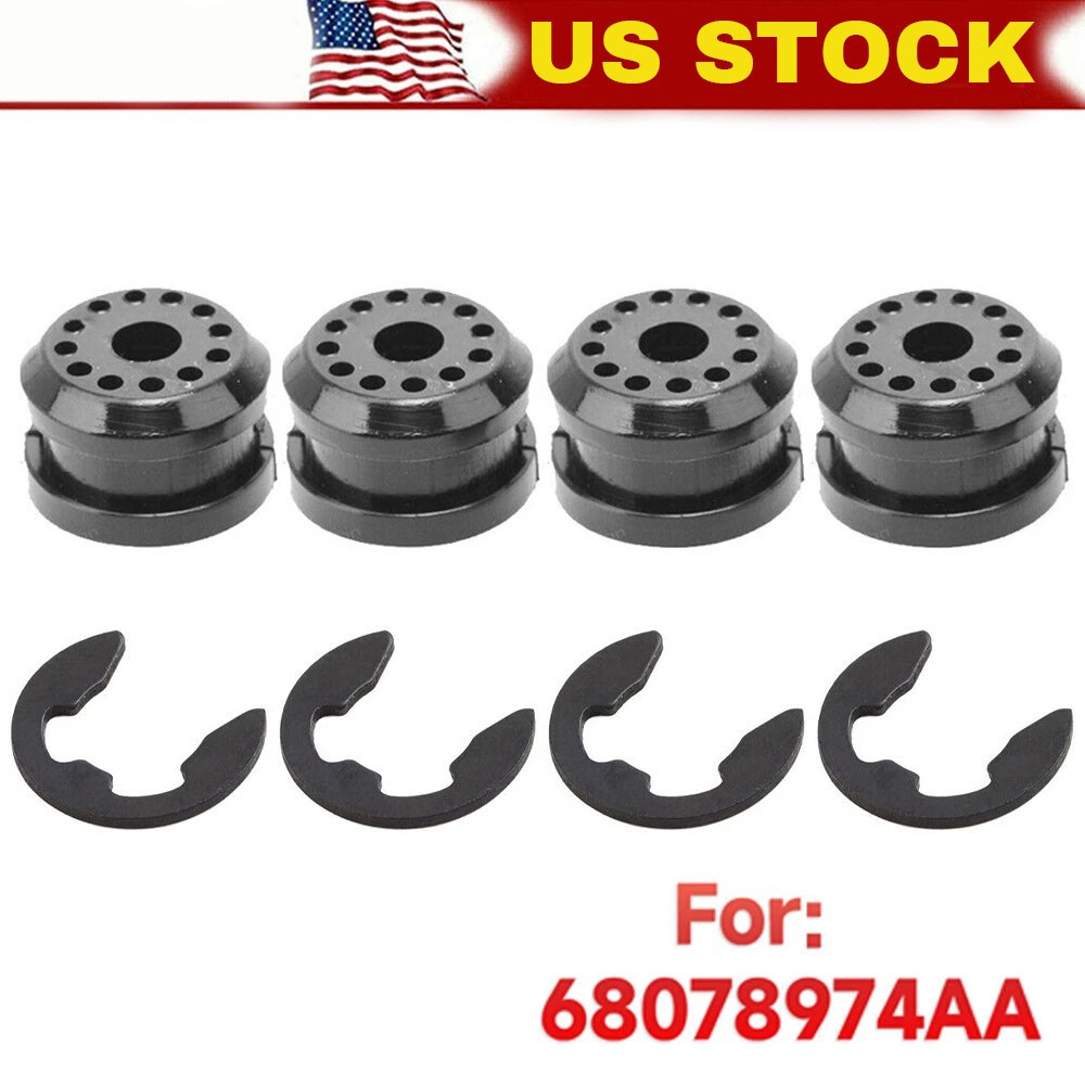 4 X Transfer Case Control Lever Shift Linkage Rod Bushings Kit-- 68078974AA
