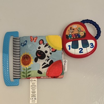 Baby Einstein Soft Activity Book & Musical Piano Toy Set Development Sensory 