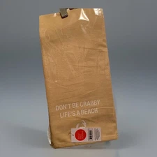 Towel Kitchen Tea About Face Designs Don't Be Crabby Life's A Beach Humor New