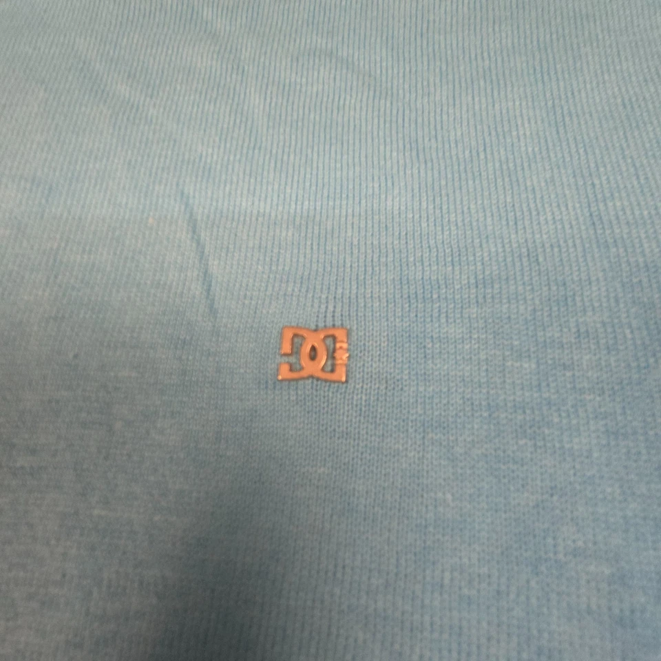 DC Jumper Hombres MEDIANO Azul Manga Larga Invierno Cuello Redondo Suéter Cálido Talla M Foto 3 de 4