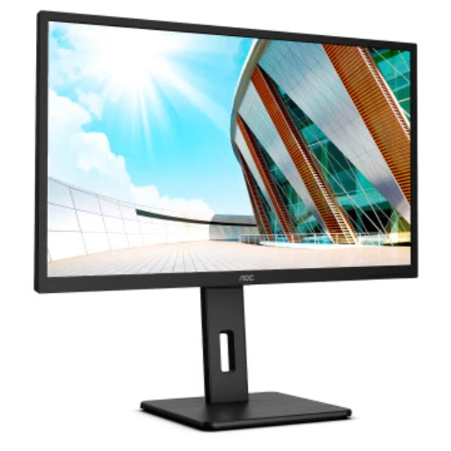 AOC 27" 4K UHD 60Hz 4ms IPS USB-C PD65W Monitor 16:9 1:1000 HDMI Black U27P2CA - Image 2 of 3