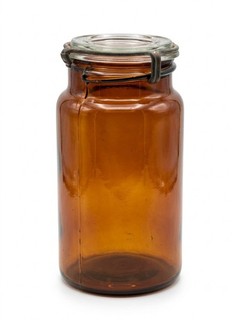 Pint Amber P Lorillard Co Tobacco Jar