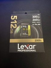 Lexar 512GB SDXC Memory Card 2000x UHS-II