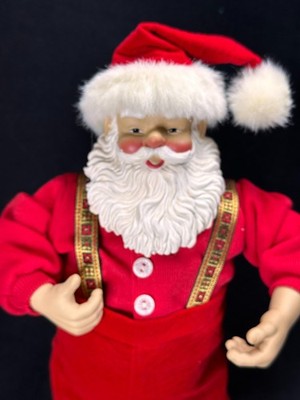 VTG Animated Jingle Bell Rock Dancing Santa with Box 1998 1st Edition TESTED EUC