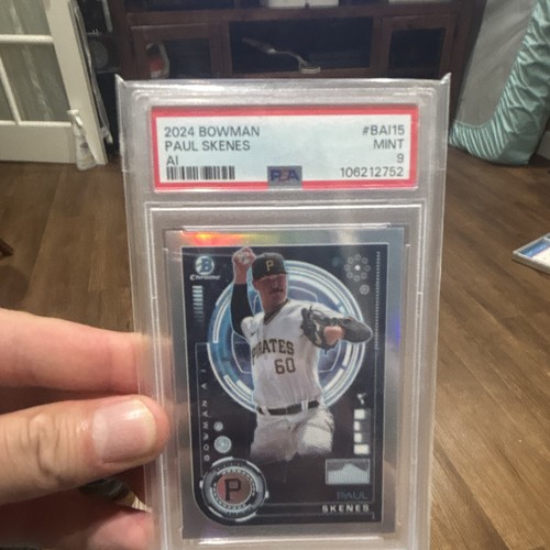 Bowman 2024 Bowman AI Paul Skenes RC #BAI-15 PSA 9 Pittsburgh Pirates