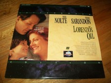 LORENZO'S OIL 2-Laserdisc LD WIDESCREEN FORMAT VERY GOOD CONDITION GREAT FILM 