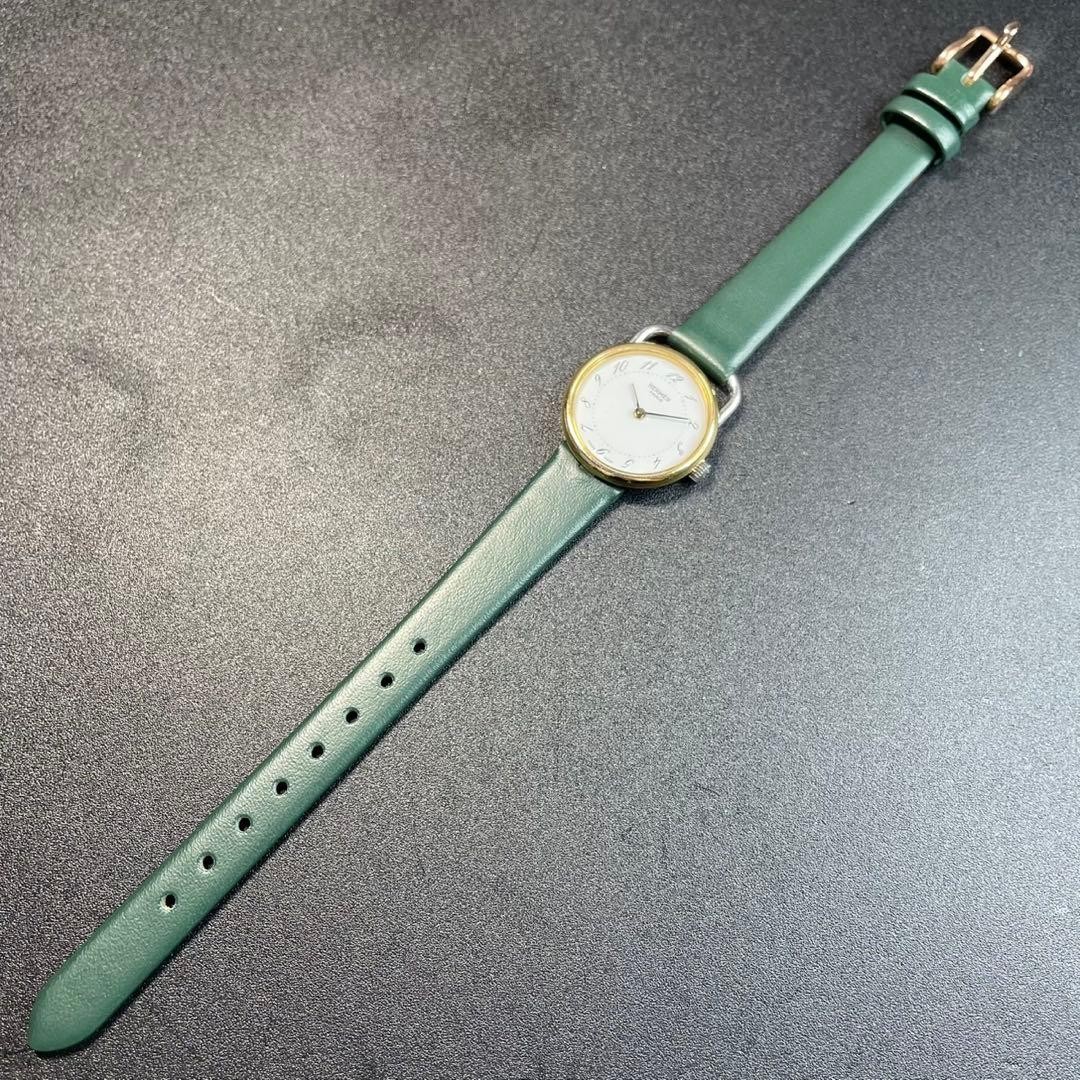 Hermes Arceau Gold Combination Quartz Case Size 25mm Women's Wristwatch image 5