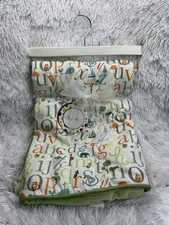 Lollypop ABC Animal Baby Blanket Security Lovey Plush Safari Jungle Zoo Unisex