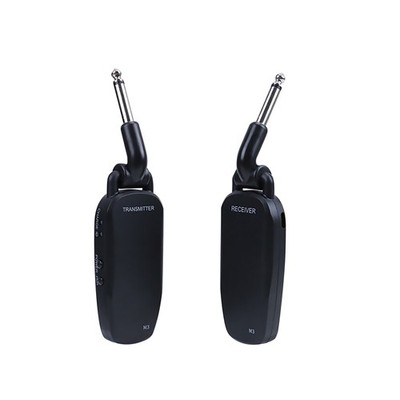 2pcs 6.35mm Electric Guitar Bass Digital Wireless Transmitter Receiver System