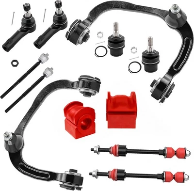 12 PC Front Upper Control Arm Kit For 4WD 2005-2008 Ford F-150 Lincoln Mark LT - Bild 1 von 4