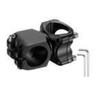 Tige de vélo 31,8 mm 7° pour MTB, 38 mm, noir sable