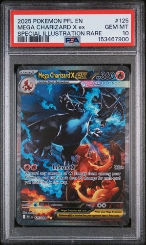 Mega Charizard X ex 125/094 Me02: Phantasmal Flames Holo