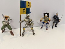 Medieval Knight  Soldier Figure Lot 4 Pieces 