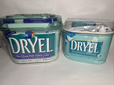 Kit de cuidado de tela Dryel en casa solo limpieza en seco 12 cargas 1997 con bolsa caja extra