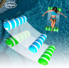 Inflatable Pool Float Water Hammock Lounge Chair Multi-Purpose Pool Floatie for