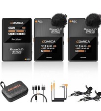 New Sealed In Box COMICA BoomX-D Pro D2 Wireless Mics 2.4G; Cam/Phone/computer